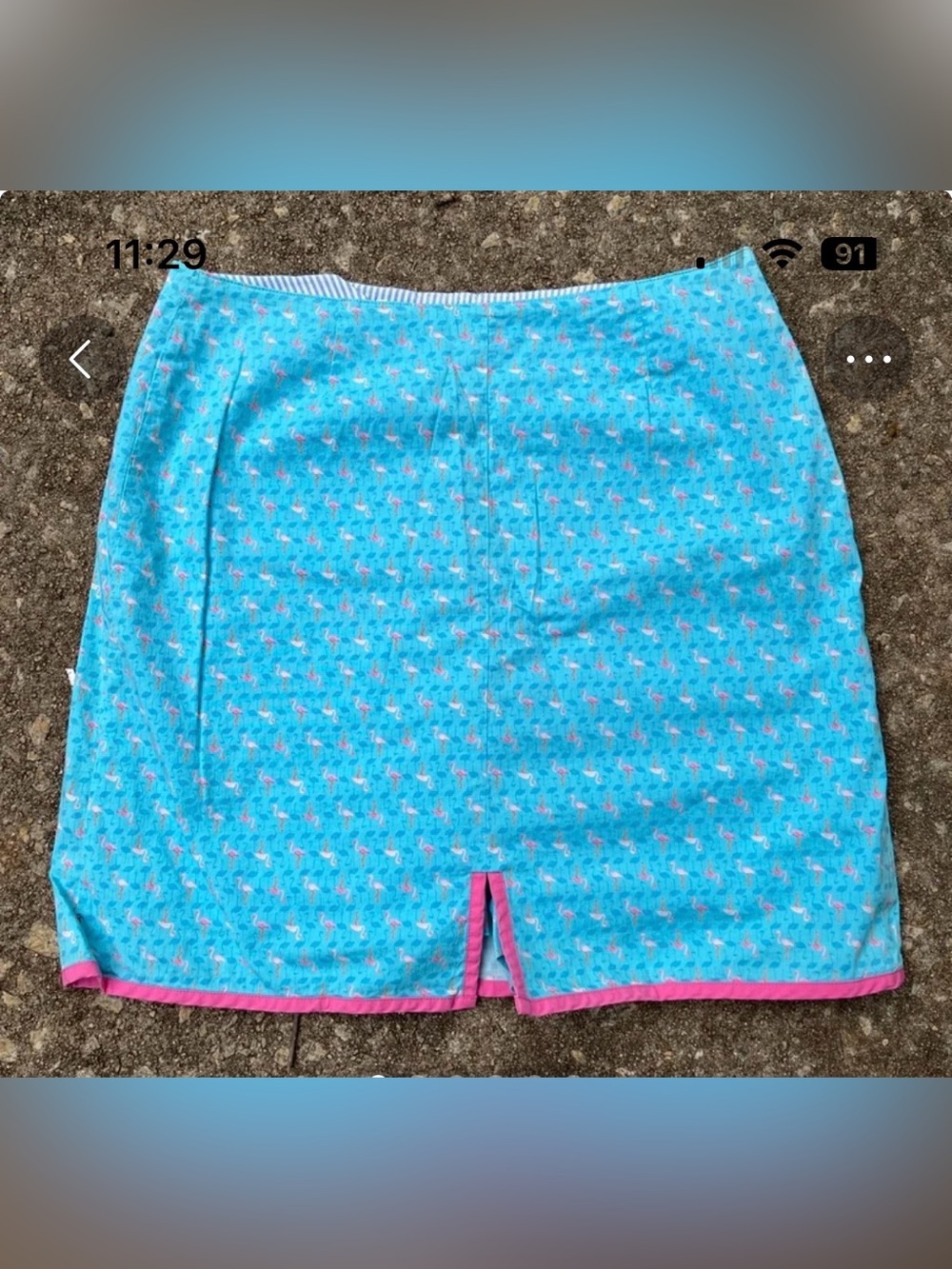 Tommy Hilfiger Blue Pink Flamingo Print Skort. Summer beach golf tennis beach 8